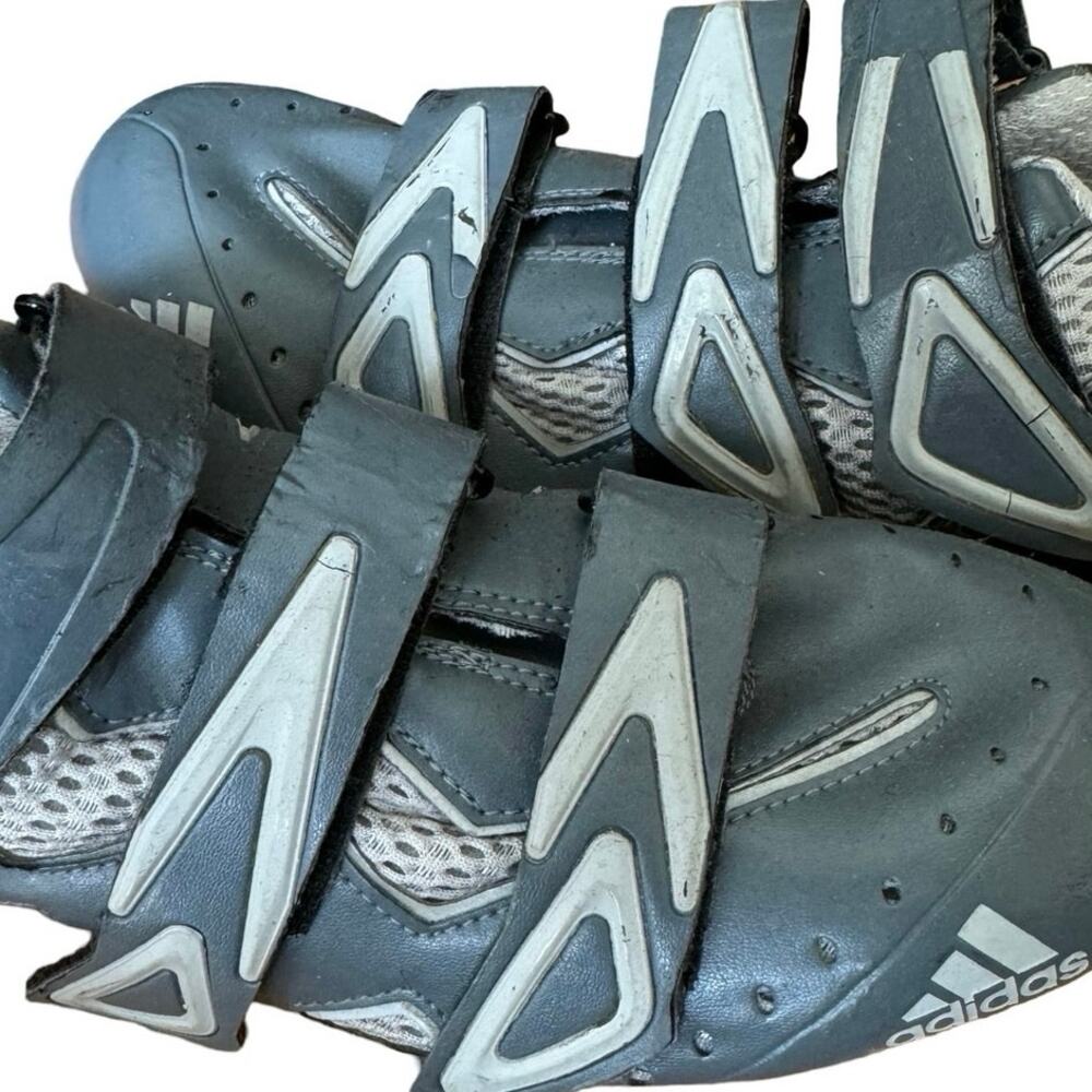 ADIDAS Cycling Shoes gray straps racing USA 10 EUR0 42 2/3 UK 8 1/2 athletic - Picture 4 of 8
